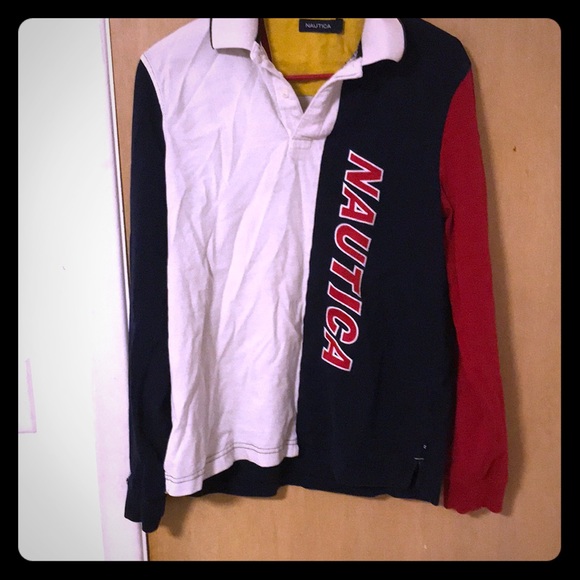 Nautica “Blue Water Challenge” long sleeve polo - Picture 1 of 3